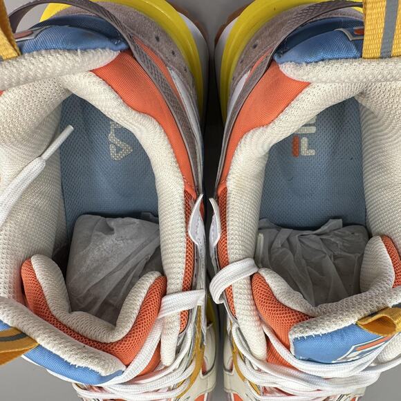 FILA Sandenal Shoes Mens Size 11 Multicolor Orange Blue Chunky Sneakers Gum Sole - Picture 9 of 10